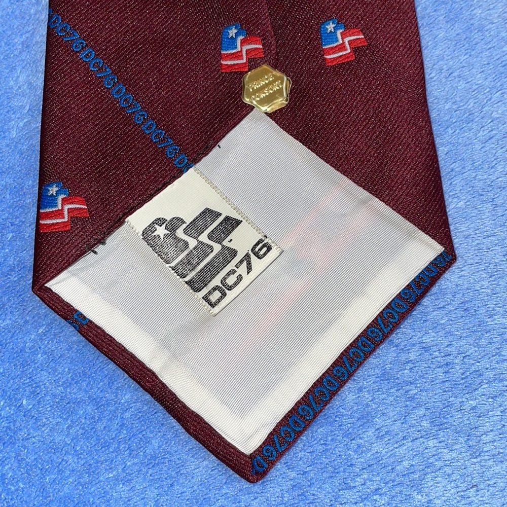 Vintage Raleighs Neck Tie. Maroon. Prince Consort. - Picture 6 of 7
